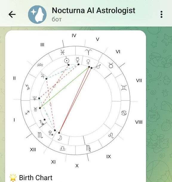 Full-size Nocturna natal chart example